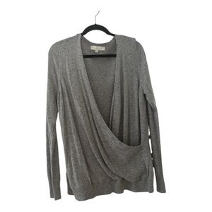Gray Wrap Sweater